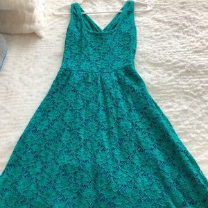 Lace Patterned Summer Tank Dress
